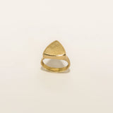 Engravable Trillion Signet Ring