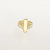 Engravable Column Signet Ring