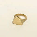 Engravable Trillion Signet Ring