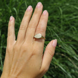 Engravable Pear Signet Ring