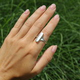 Engravable Column Signet Ring