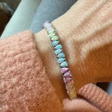 La Kaiser: Silver Opal Dancing Dreams Tennis Bracelet