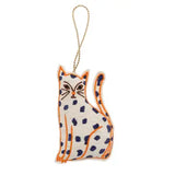 Spotted Embroidered Cat Decoration