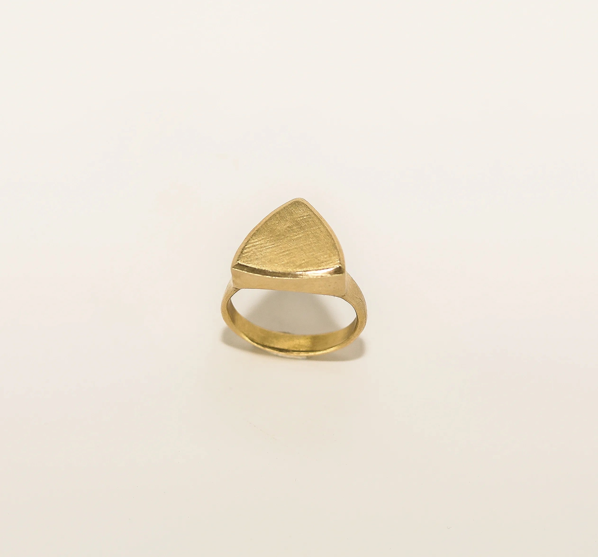Engravable Trillion Signet Ring