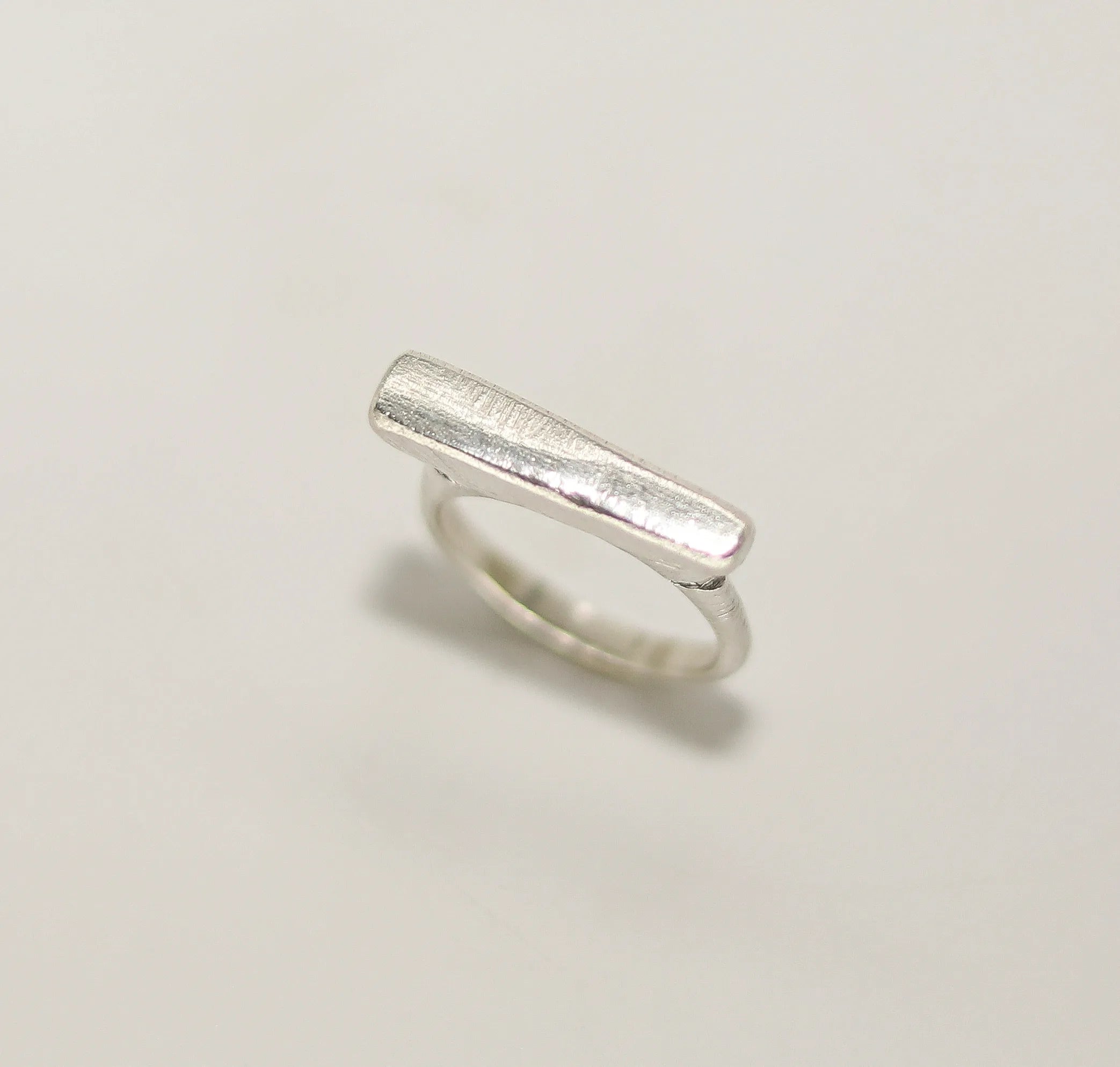 Engravable Row Signet Ring