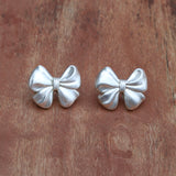 Vintage: Silver Bow Earrings