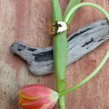 Vintage: 14K Gold-Plated Resin Ring