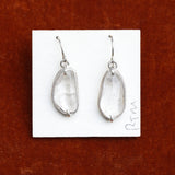 Robert Thomas: Organic Rock Crystal Drop Earrings