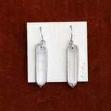 Robert Mullen: Linear Rock Crystal Drop Earrings