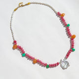 Papaya Pearl Necklace