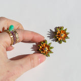 Vintage Citrus Bloom Earrings