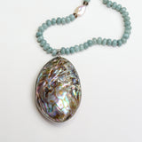 Abalone Anchor Necklace