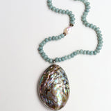 Abalone Anchor Necklace