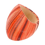 Orange Striped Terrain Ring