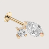 Multi-Diamond Stud Earring