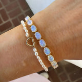 La Kaiser Eternal Blue Opal Tennis Bracelet
