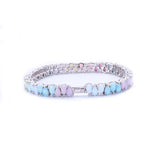 La Kaiser: Silver Opal Dancing Dreams Tennis Bracelet