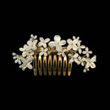 White Hydrangea Hair Comb