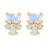 La Kaiser: Opal & Moonstone Studs