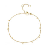 La Kaiser: 14kt Gold Disc Shimmer Bracelet