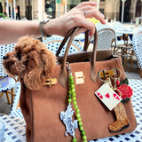 Hand-Painted Cowboy Boot Bag Charm & Keychain | Eco-Friendly