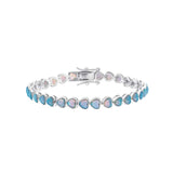 La Kaiser: Blue Opal Tennis Bracelet
