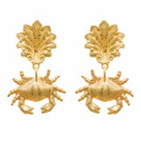 We Dream in Colour: Little Gold Crab Earrings