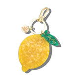 Hand-Painted Lemon Bag Charm + Keychain