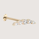 Crescent Diamond Earring