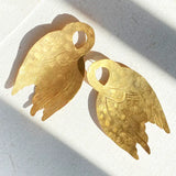 We Dream in Colour: Gold Swan Earrings