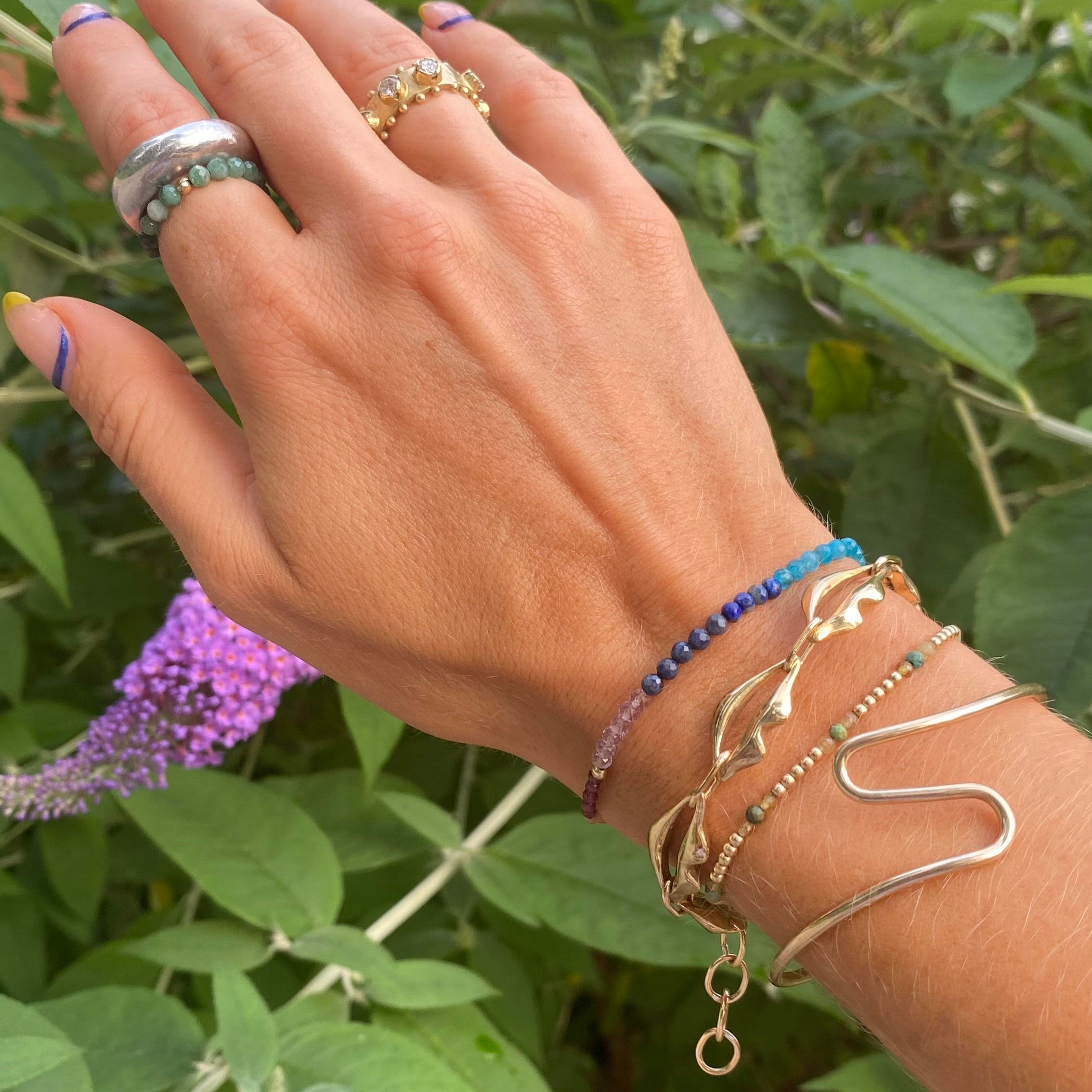 One-of-a-Kind Mystery Gemstone Stretch Ring